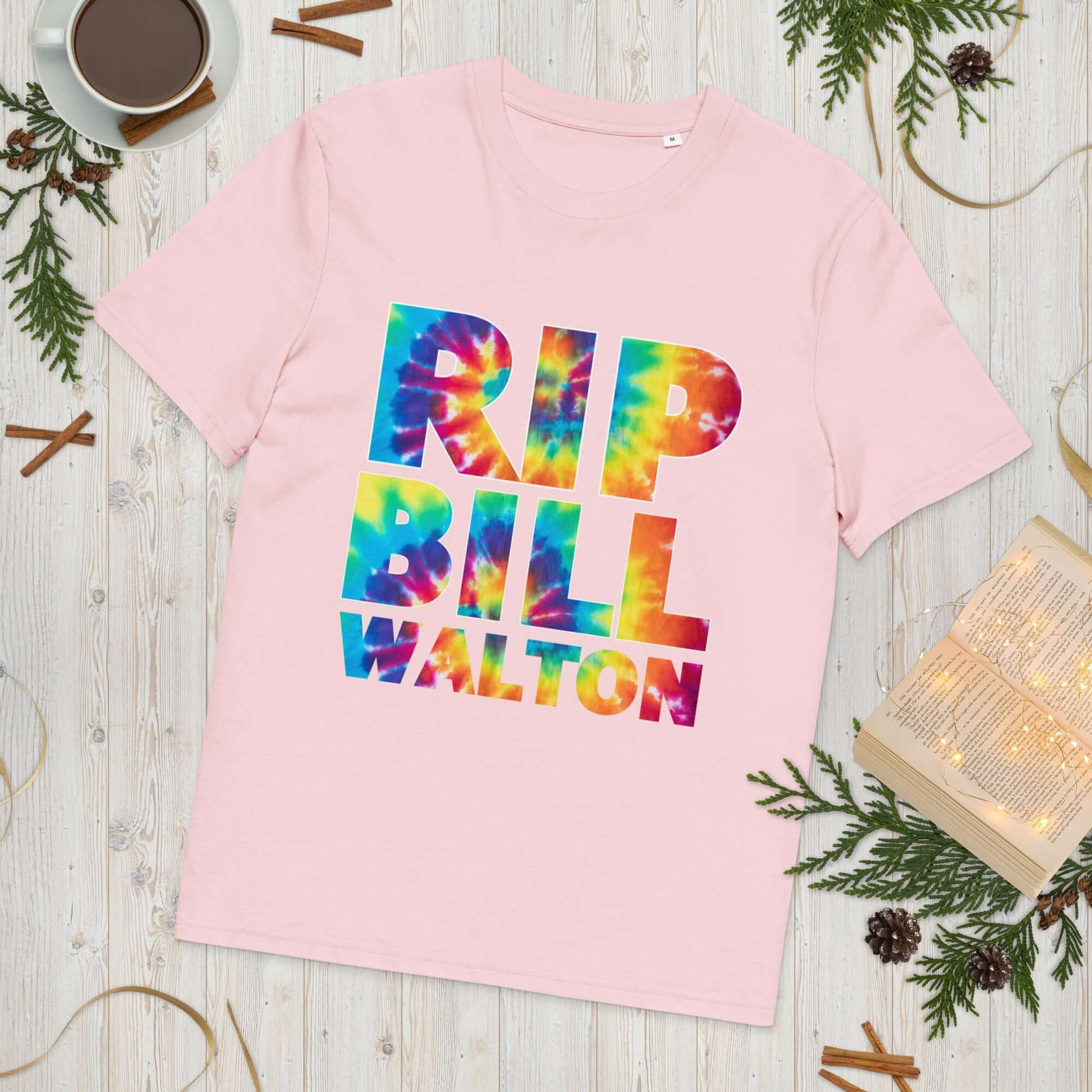 RIP Bill Walton Tie Dye Unisex organic cotton t-shirt