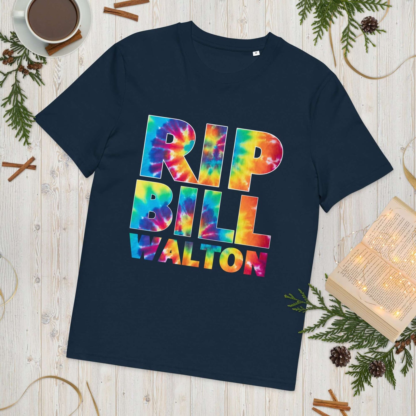 RIP Bill Walton Tie Dye Unisex organic cotton t-shirt