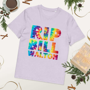 RIP Bill Walton Tie Dye Unisex organic cotton t-shirt