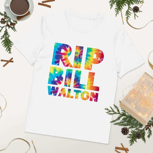 RIP Bill Walton Tie Dye Unisex organic cotton t-shirt