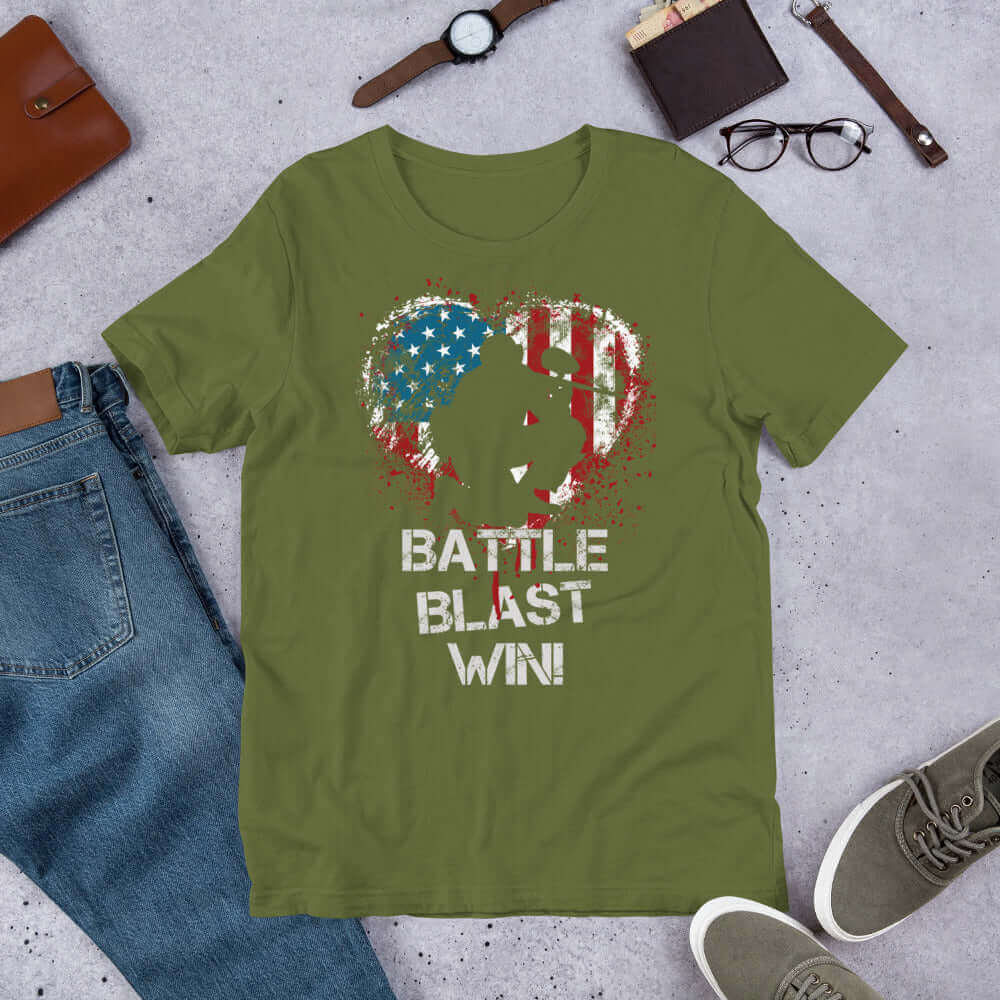 Paintball Patriots Unite: Distressed USA Flag Unisex t-shirt 🇺🇸